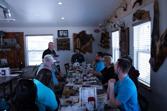 Quarterly All Hands Meeting Ends With Airboat Tour