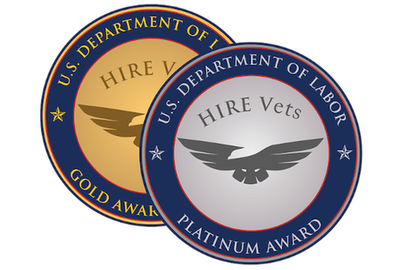 SCIS Receives 2020 HIRE Vets Platinum Medallion Award from U.S. Department of Labor