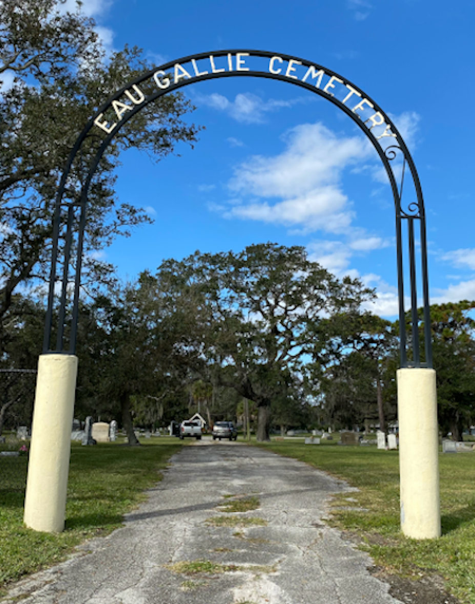 Entrance to Eau Gallie Cemetery